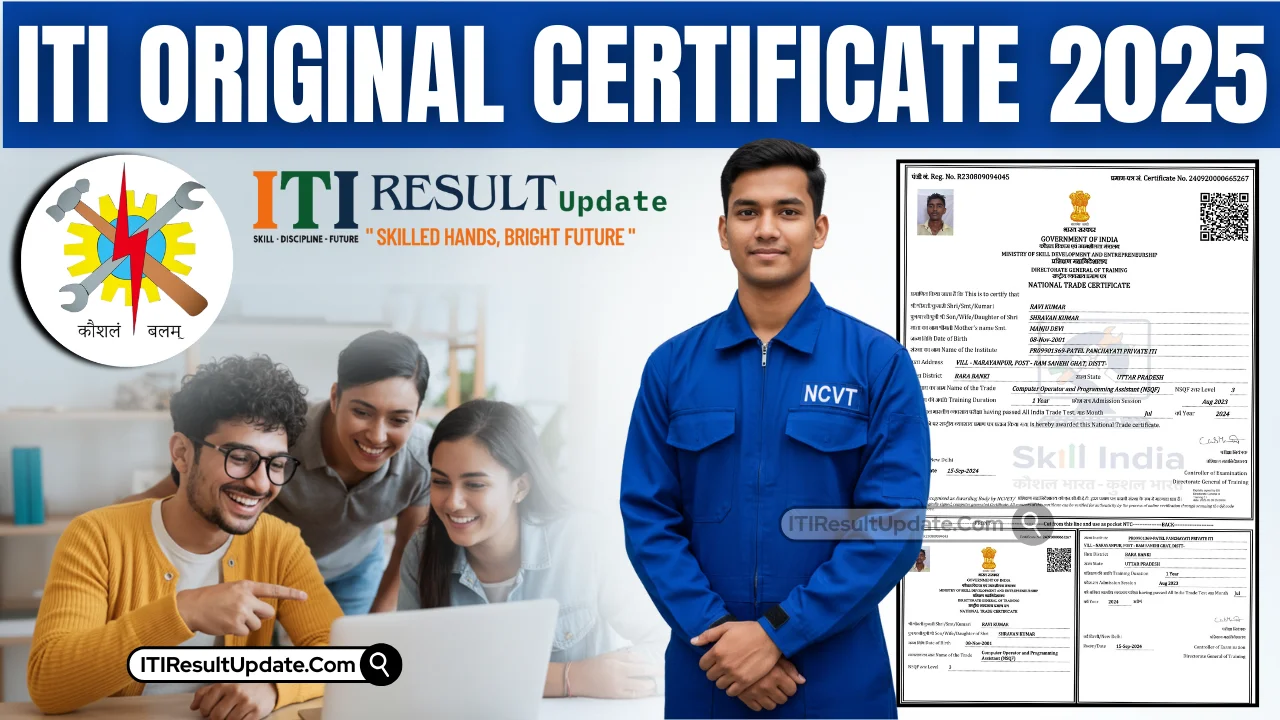 NCVT ITI Original Certificate Download
