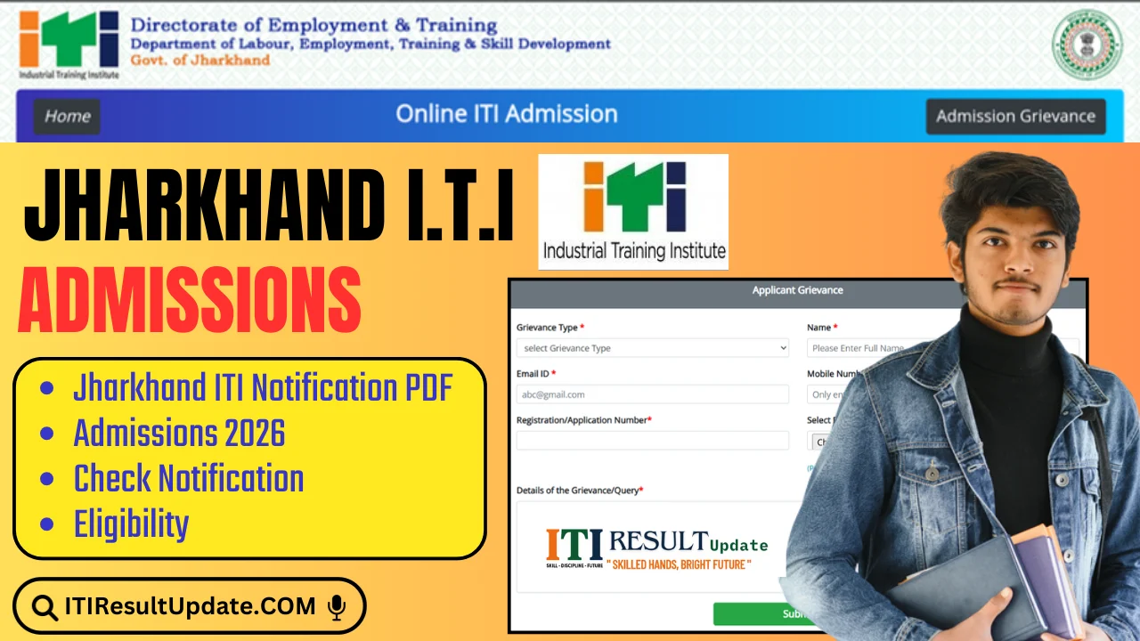 Jharkhand ITI Admissions 2026